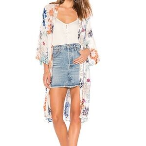 MINKPINK Floral Printed Kimono/Duster